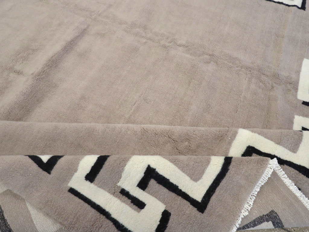 Modern Turkish Art Deco Carpet in the style of Christian Berard, No.31958 - Staging