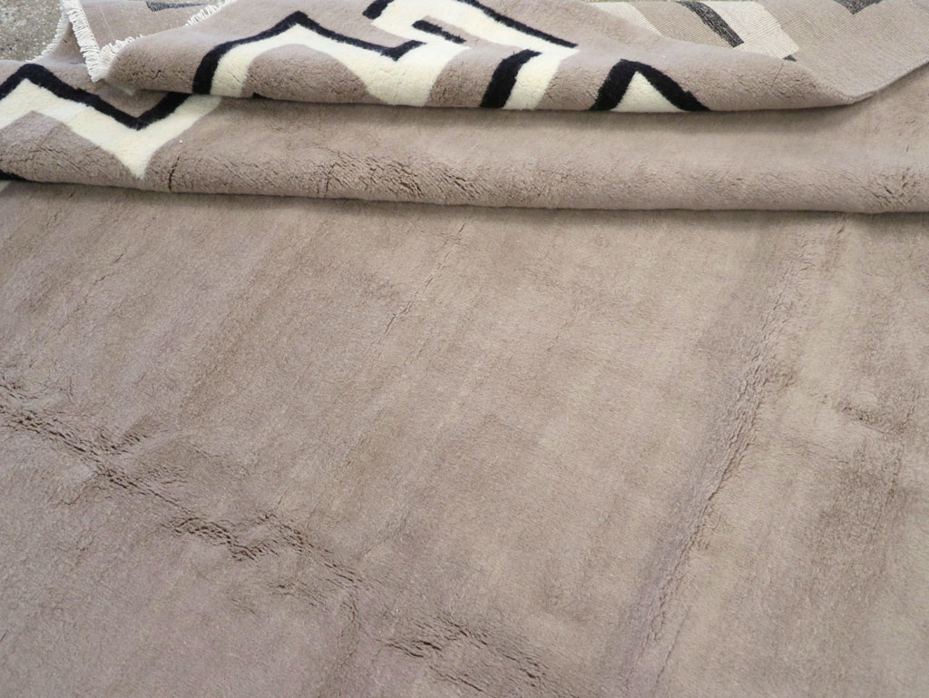 Modern Turkish Art Deco Carpet in the style of Christian Berard, No.31958 - Staging