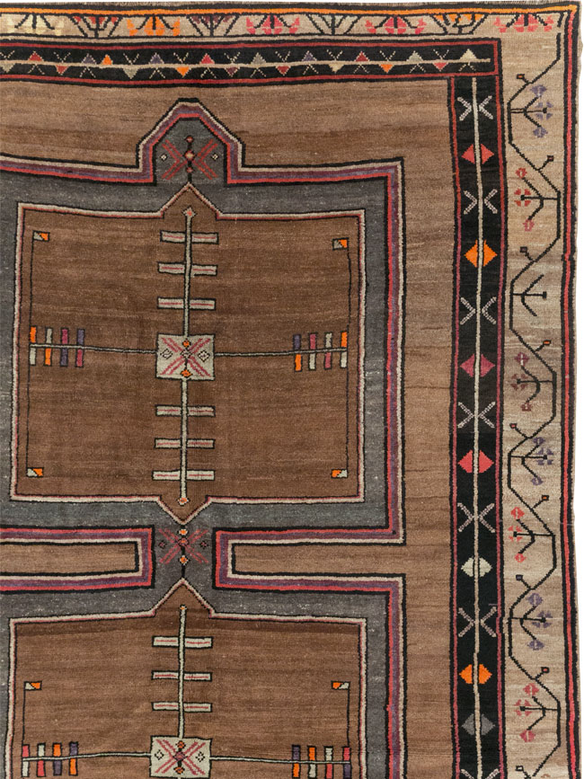 Vintage Turkish Anatolian Tribal Large Carpet, No.31963 - Staging