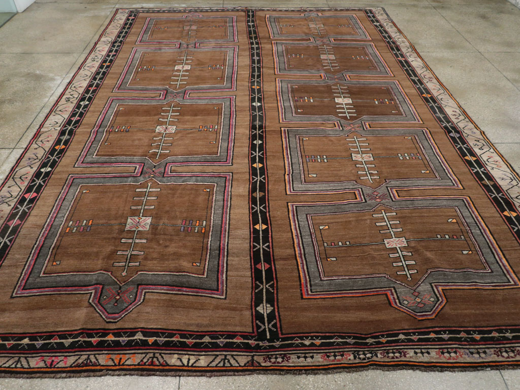 Vintage Turkish Anatolian Tribal Large Carpet, No.31963 - Staging