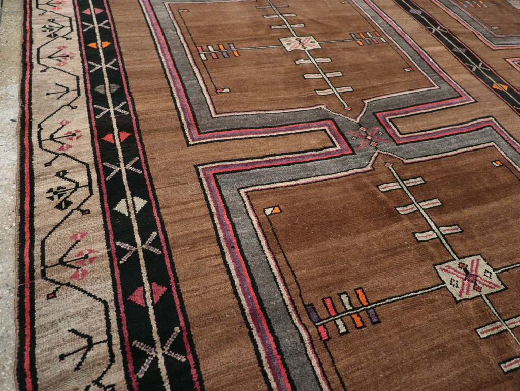Vintage Turkish Anatolian Tribal Large Carpet, No.31963 - Staging