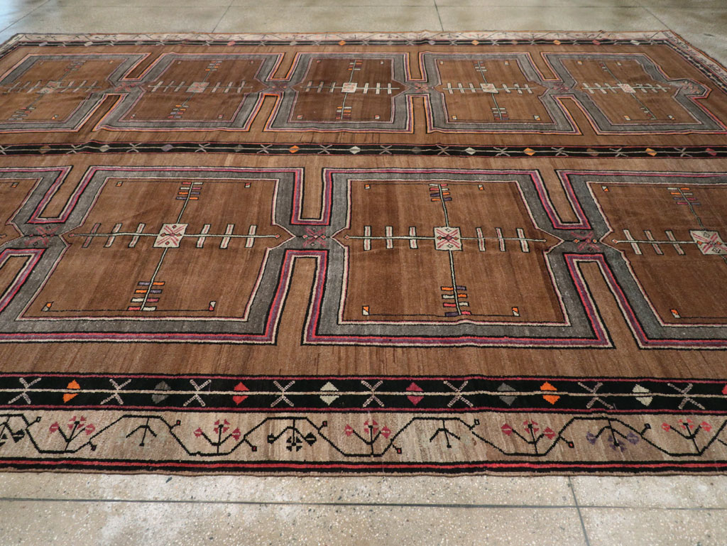 Vintage Turkish Anatolian Tribal Large Carpet, No.31963 - Staging