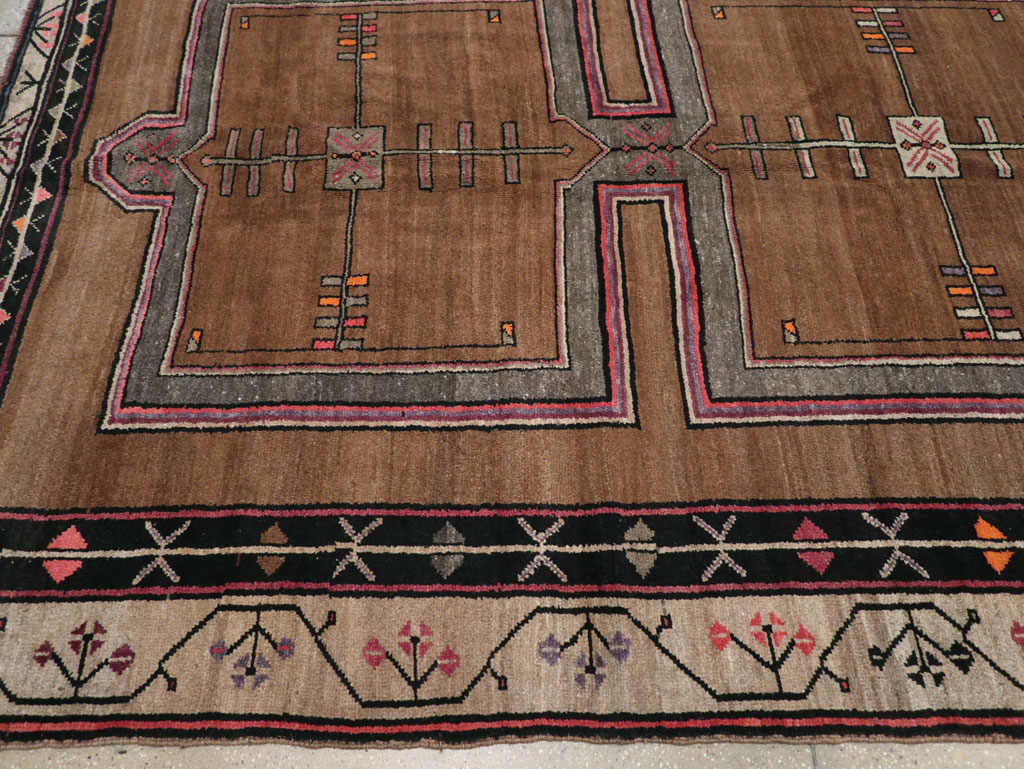 Vintage Turkish Anatolian Tribal Large Carpet, No.31963 - Staging