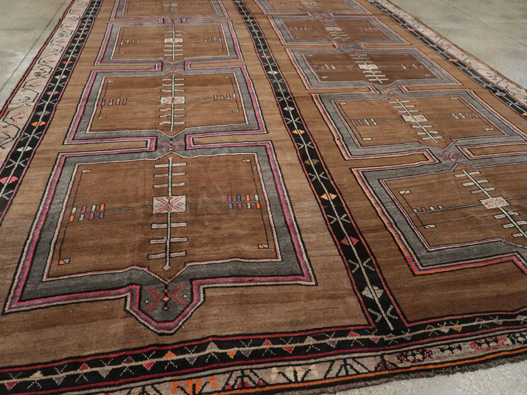 Vintage Turkish Anatolian Tribal Large Carpet, No.31963 - Staging