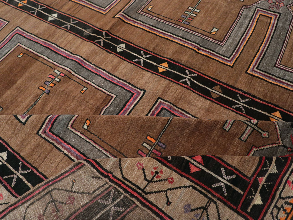 Vintage Turkish Anatolian Tribal Large Carpet, No.31963 - Staging