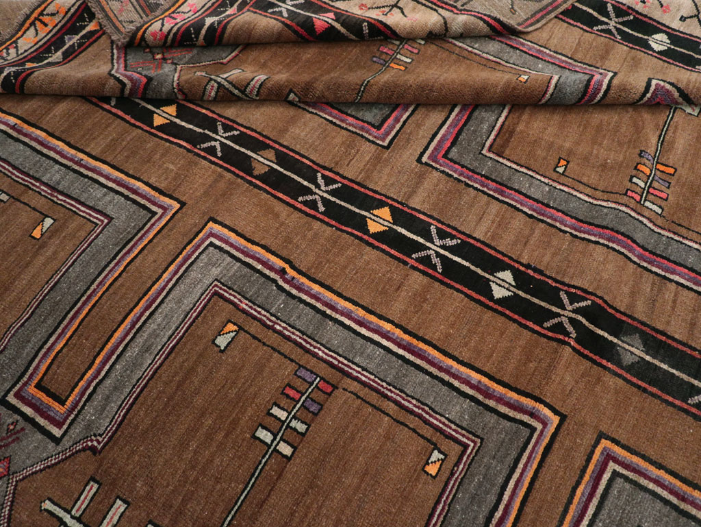 Vintage Turkish Anatolian Tribal Large Carpet, No.31963 - Staging