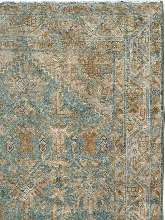 Vintage Persian Malayer Throw Rug, No.31967 - Staging