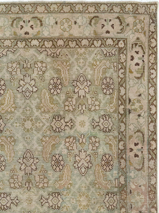 Vintage Persian Malayer Throw Rug, No.31969 - Staging