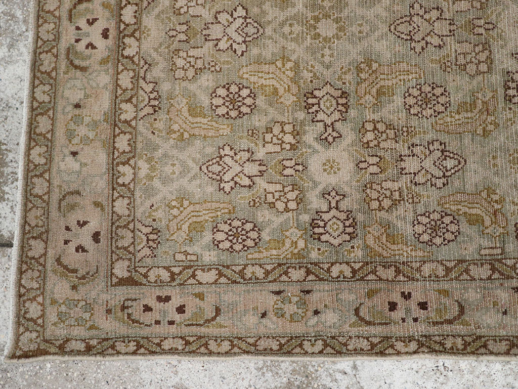 Vintage Persian Malayer Throw Rug, No.31969 - Staging