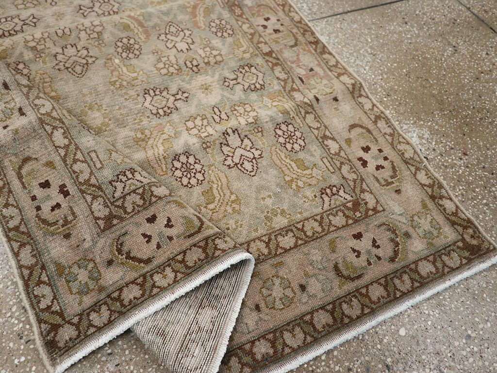 Vintage Persian Malayer Throw Rug, No.31969 - Staging