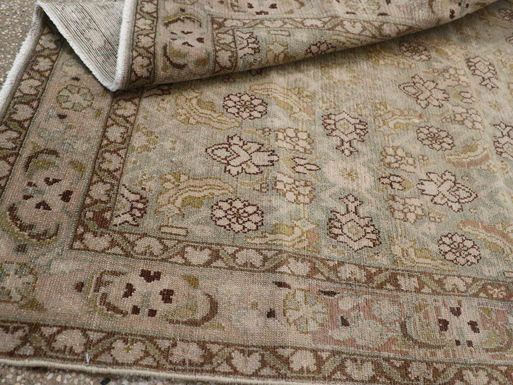 Vintage Persian Malayer Throw Rug, No.31969 - Staging