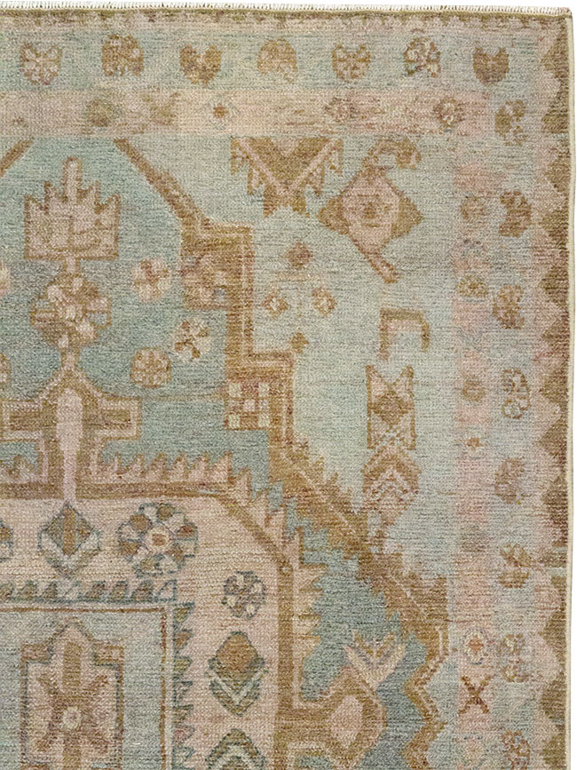 Vintage Persian Malayer Throw Rug, No.31970 - Staging