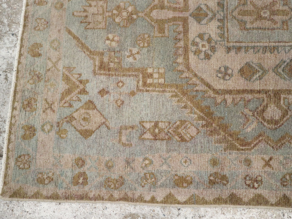 Vintage Persian Malayer Throw Rug, No.31970 - Staging