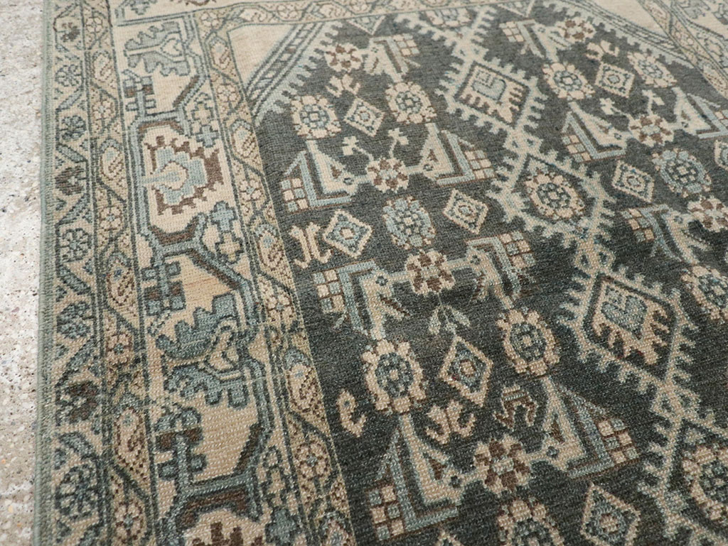 Vintage Persian Malayer Throw Rug, No.31972 - Staging