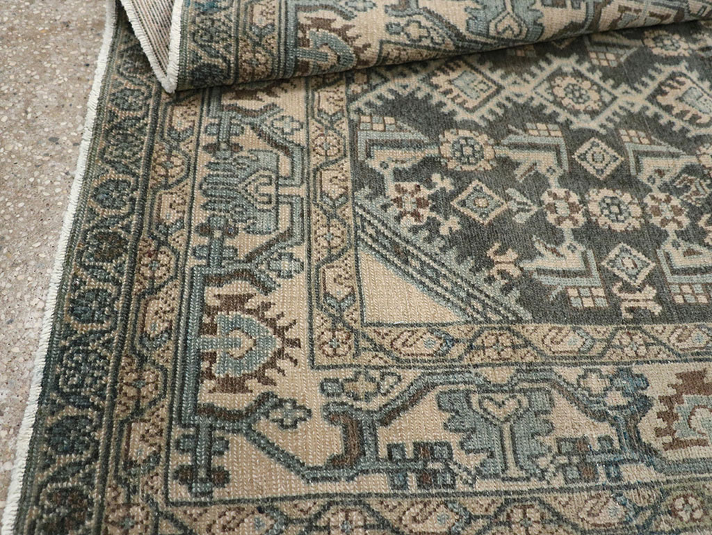 Vintage Persian Malayer Throw Rug, No.31972 - Staging