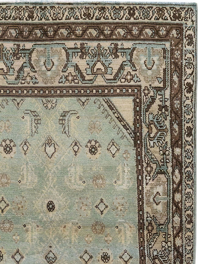Vintage Persian Malayer Throw Rug, No.31973 - Staging