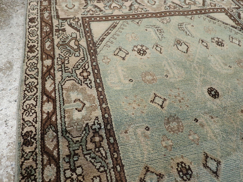 Vintage Persian Malayer Throw Rug, No.31973 - Staging