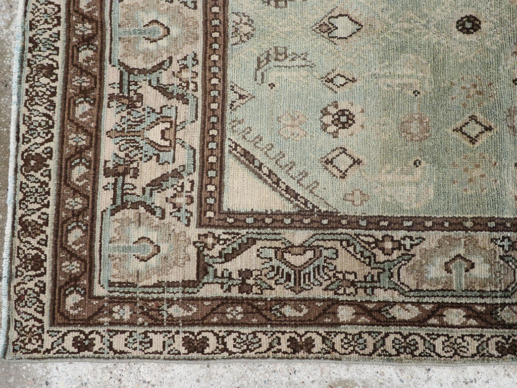 Vintage Persian Malayer Throw Rug, No.31973 - Staging