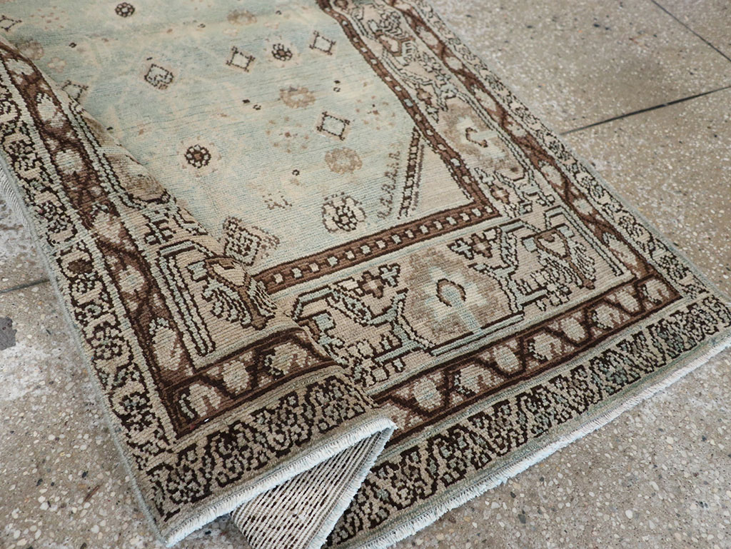 Vintage Persian Malayer Throw Rug, No.31973 - Staging