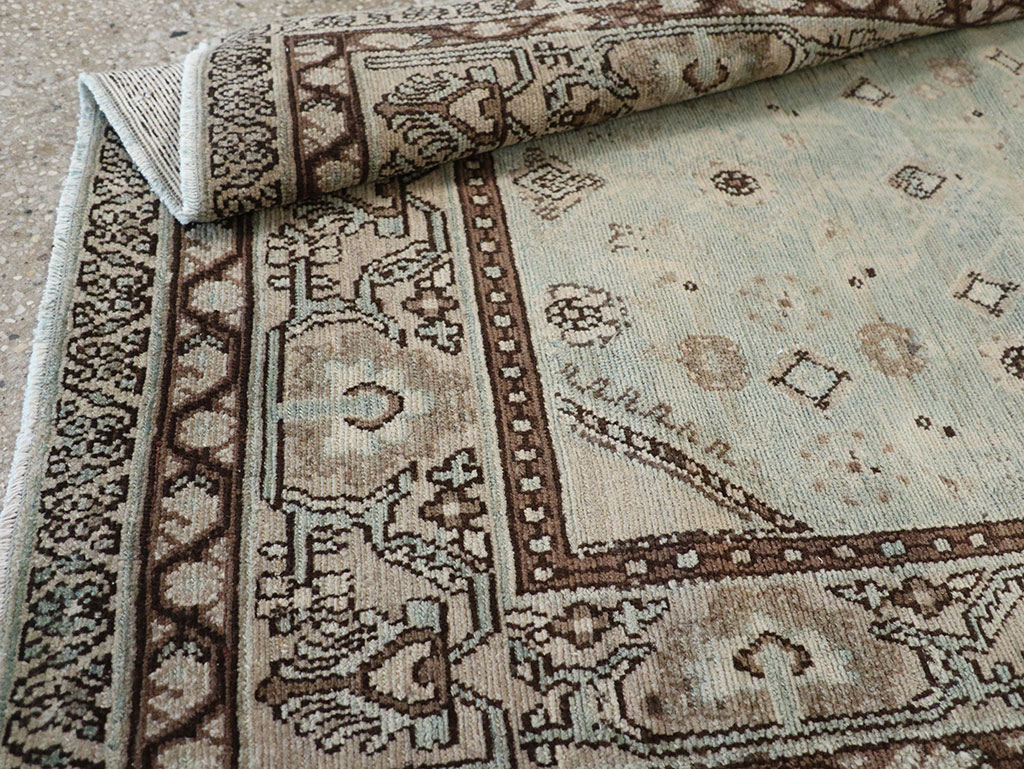 Vintage Persian Malayer Throw Rug, No.31973 - Staging