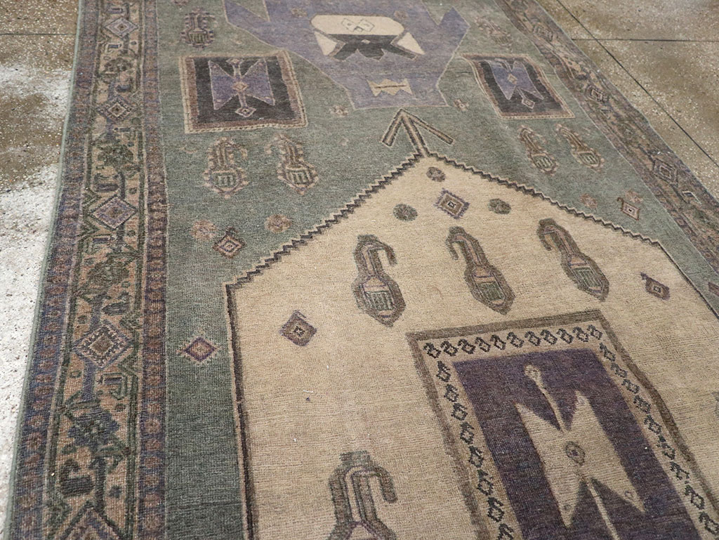 Vintage Persian Bidjar Runner, No.31979 - Staging