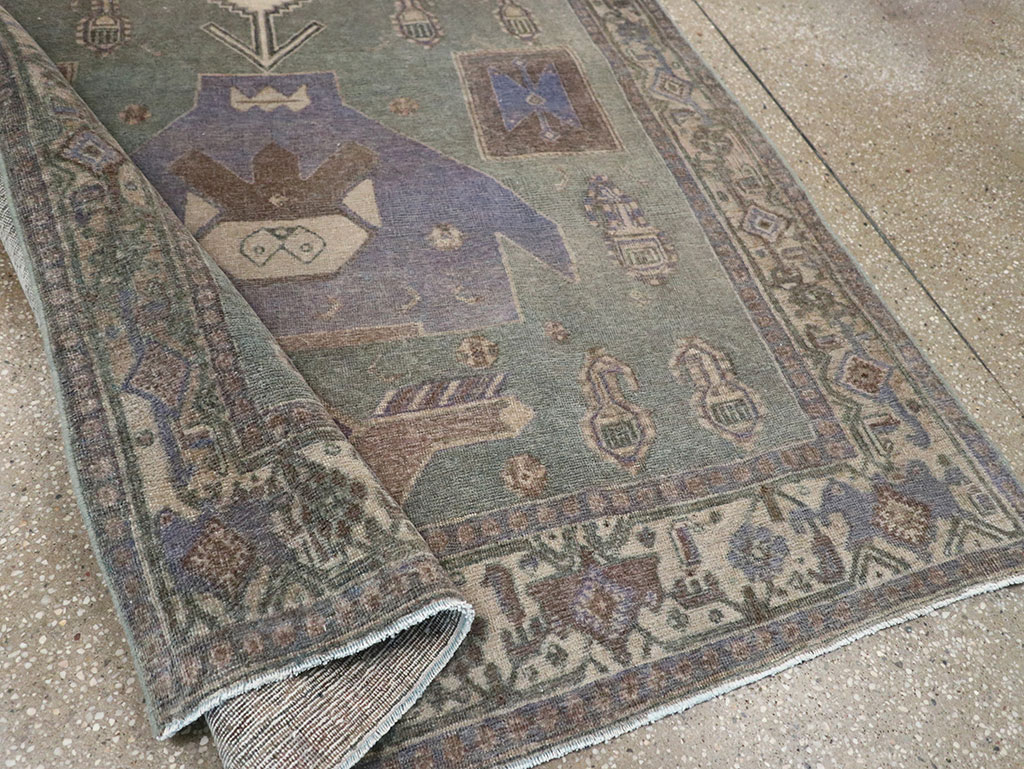 Vintage Persian Bidjar Runner, No.31979 - Staging