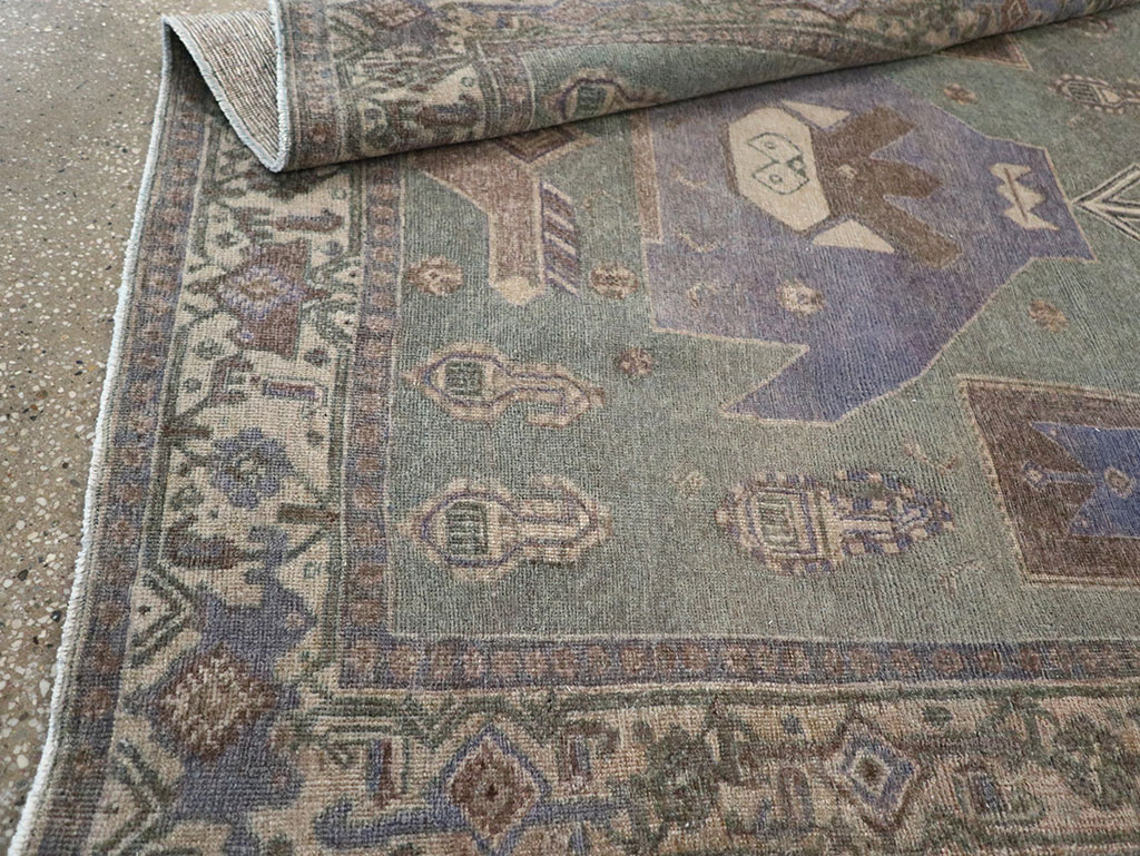 Vintage Persian Bidjar Runner, No.31979 - Staging