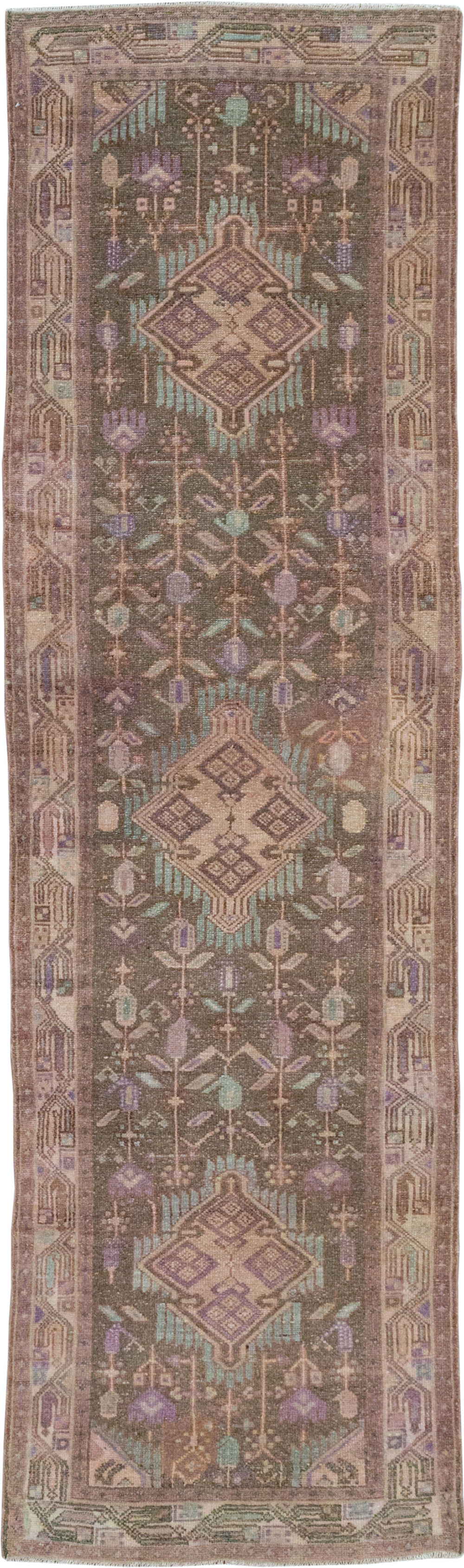 Vintage Persian Malayer Runner, No.31980 - Staging