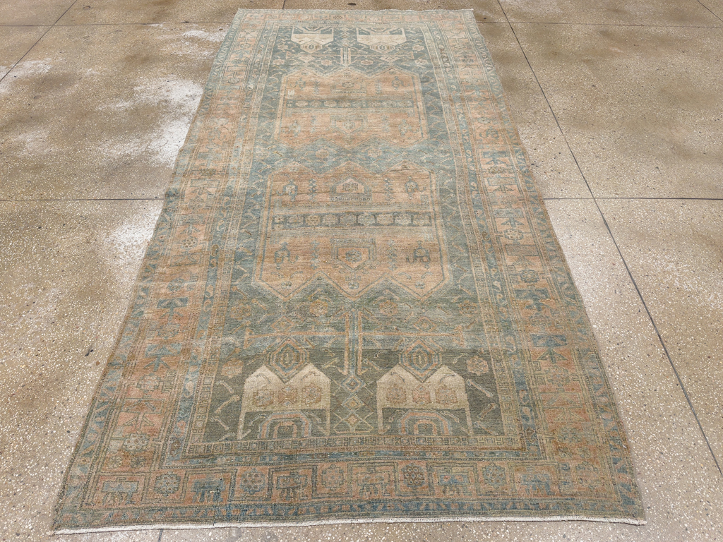 Antique Persian Lori Small Gallery Carpet, No.31981 - Staging