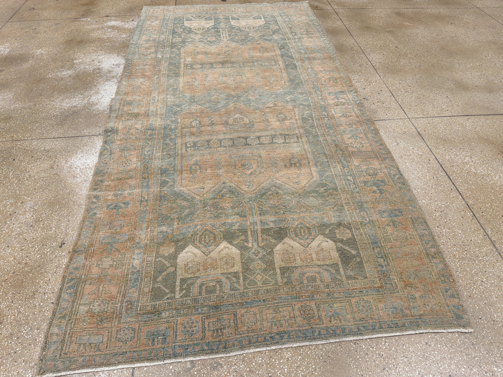 Antique Persian Lori Small Gallery Carpet, No.31981 - Staging