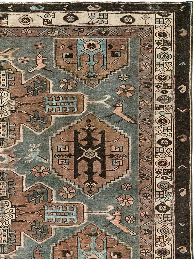 Antique Persian Malayer Accent Rug, No.31982 - Staging
