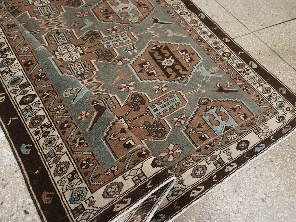 Antique Persian Malayer Accent Rug, No.31982 - Staging