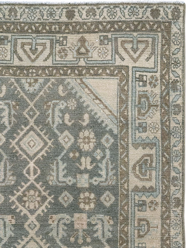 Vintage Persian Malayer Throw Rug (Pair: 1 of 2), No.31983 - Staging