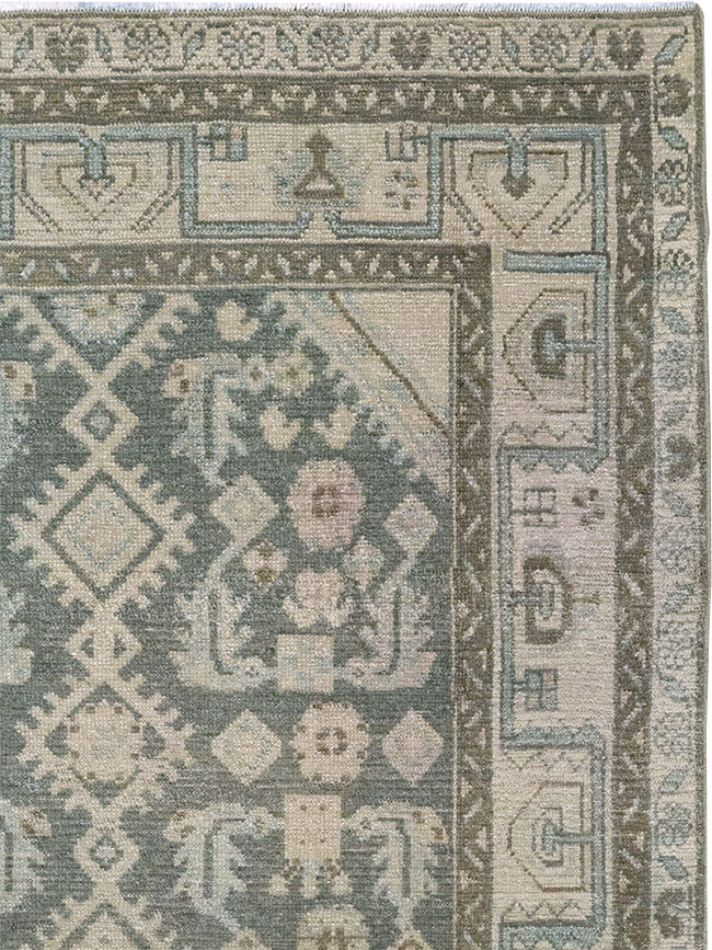 Vintage Persian Malayer Throw Rug (Pair: 1 of 2), No.31983 - Staging