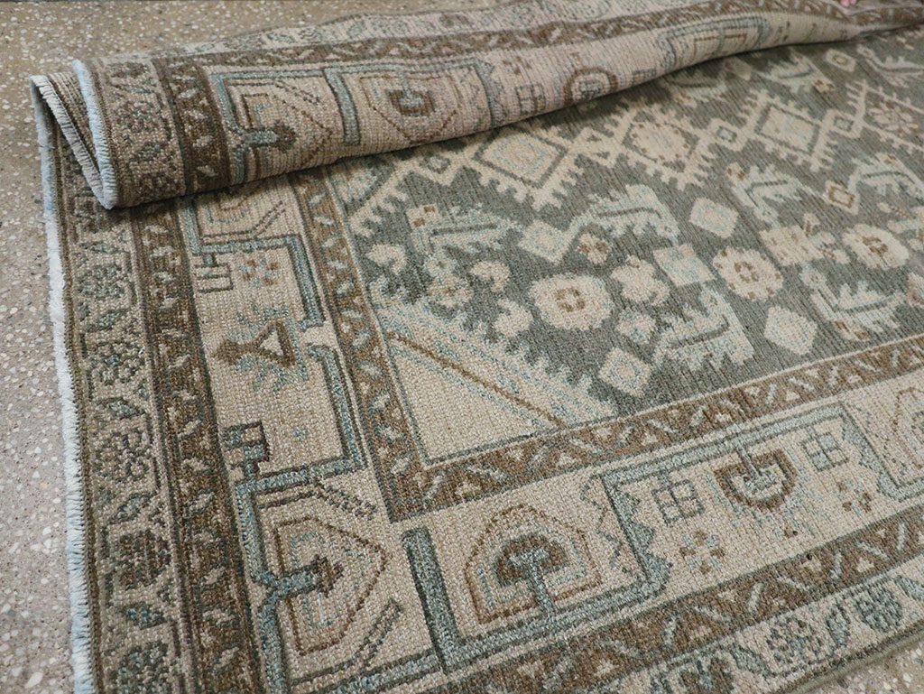 Vintage Persian Malayer Throw Rug (Pair: 1 of 2), No.31983 - Staging