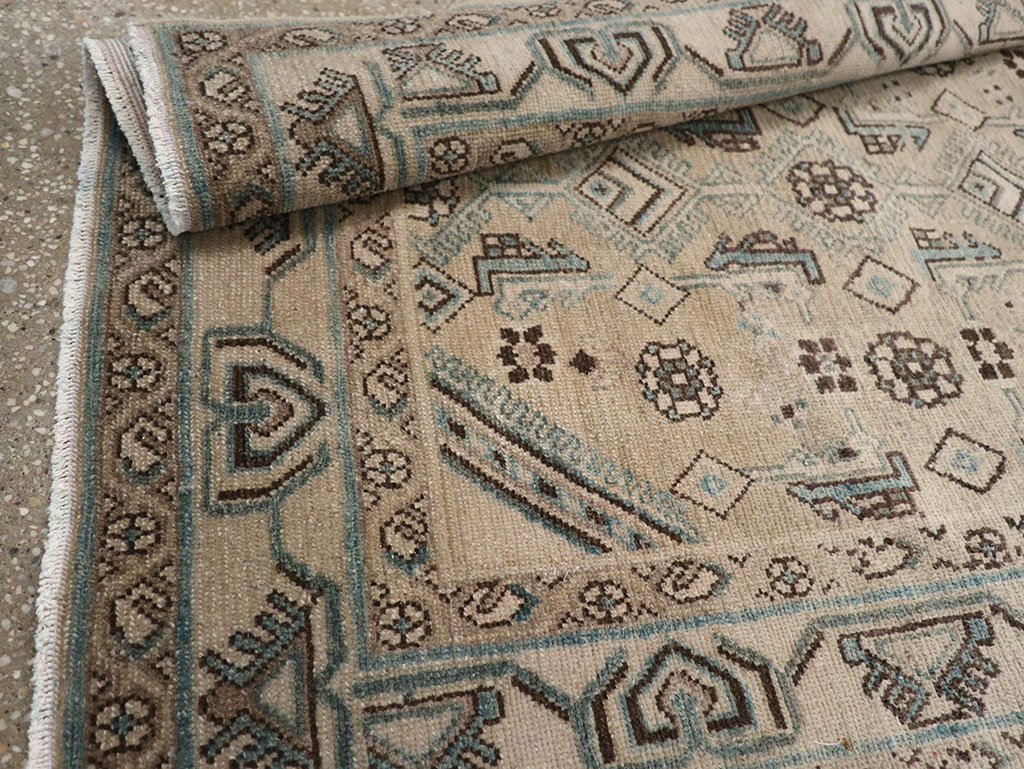 Vintage Persian Malayer Throw Rug (Pair: 2 of 2), No.31986 - Staging