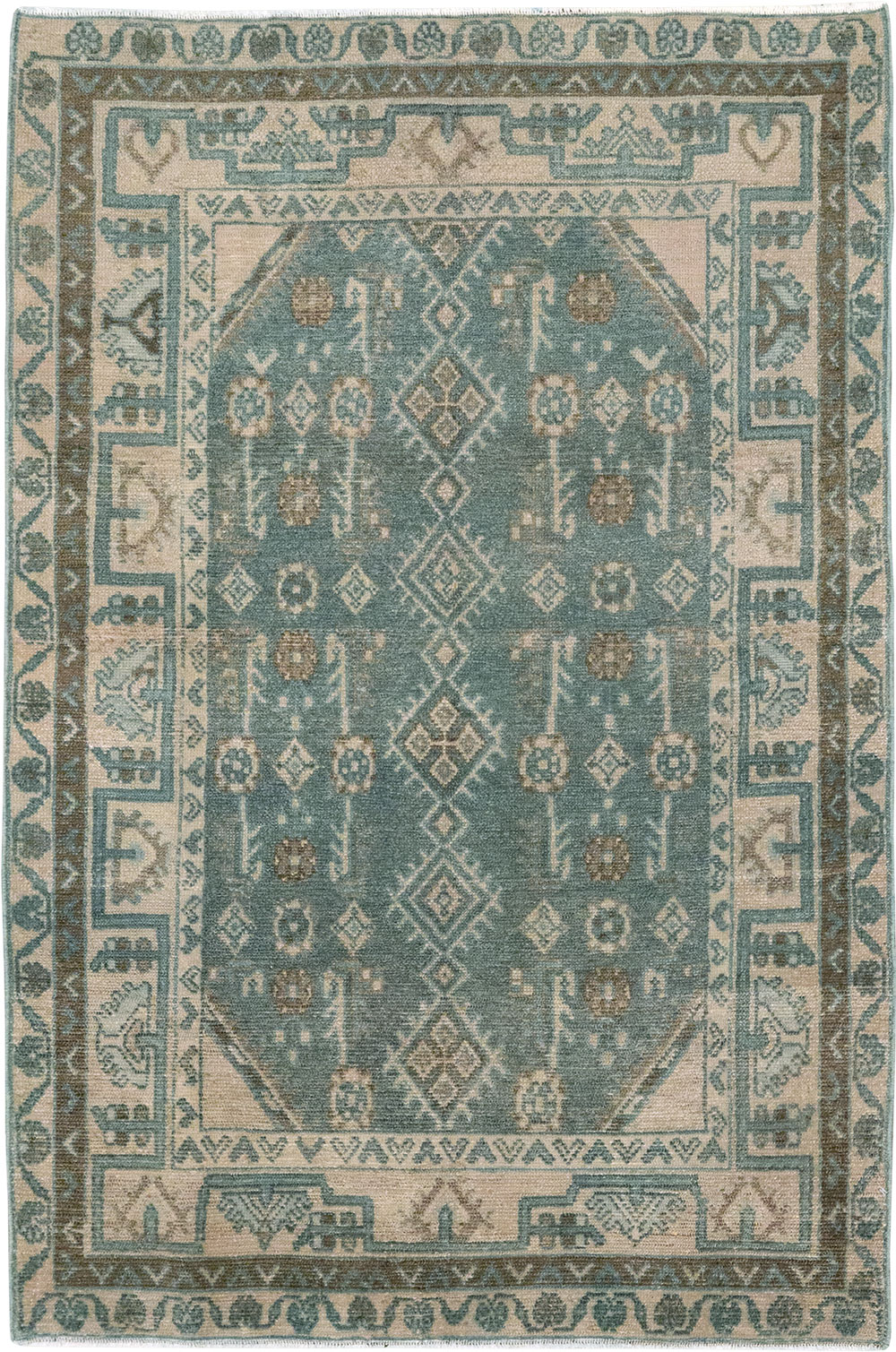 Vintage Persian Malayer Throw Rug (Pair: 1 of 2), No.31987 - Staging