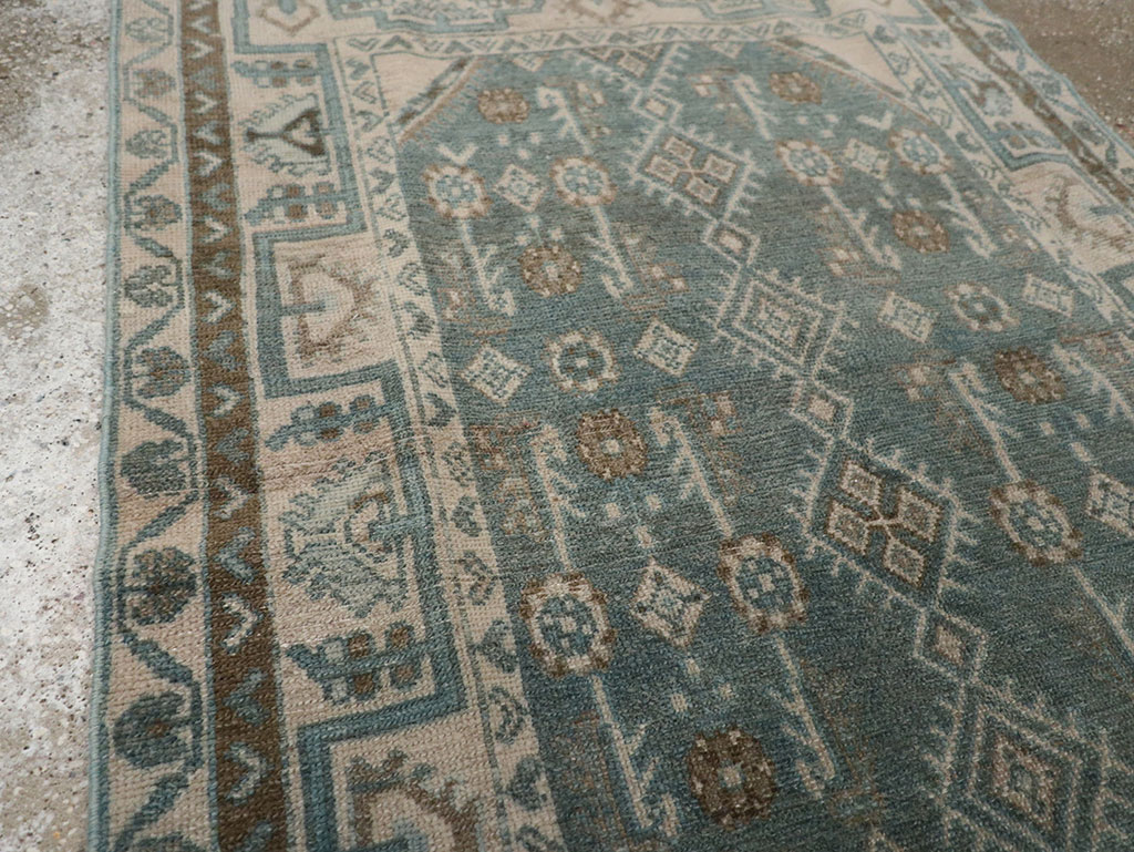 Vintage Persian Malayer Throw Rug (Pair: 1 of 2), No.31987 - Staging