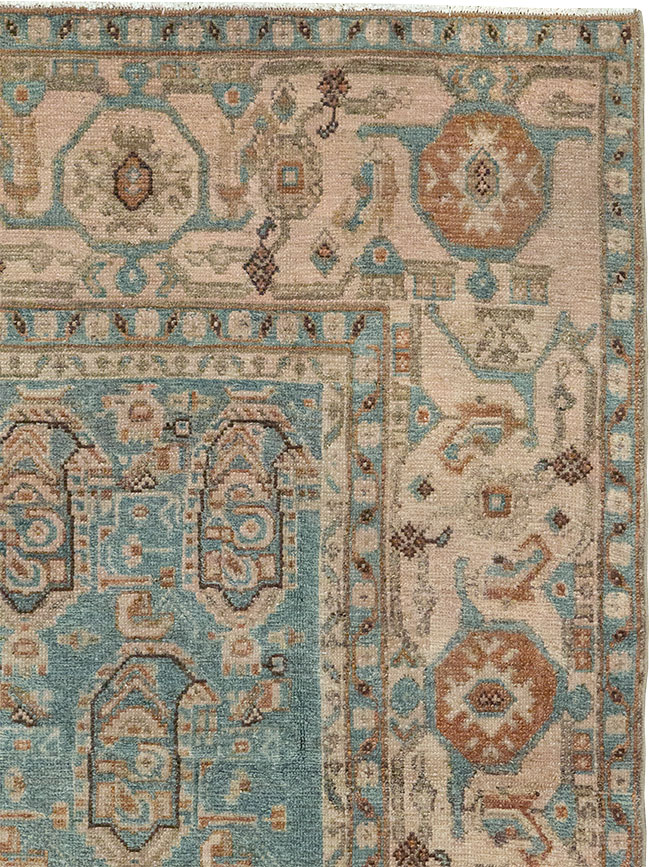 Vintage Persian Malayer Throw Rug, No.31989 - Staging
