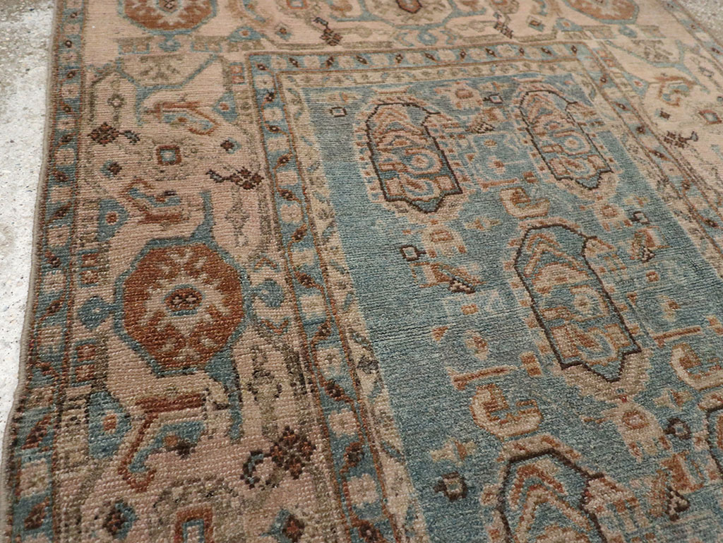Vintage Persian Malayer Throw Rug, No.31989 - Staging