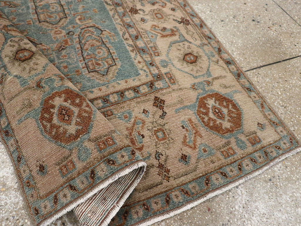Vintage Persian Malayer Throw Rug, No.31989 - Staging