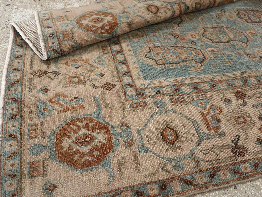 Vintage Persian Malayer Throw Rug, No.31989 - Staging