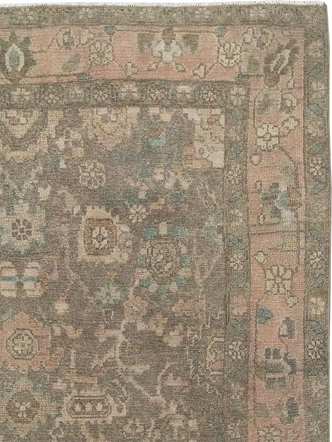 Vintage Persian Malayer Accent Rug, No.31992 - Staging