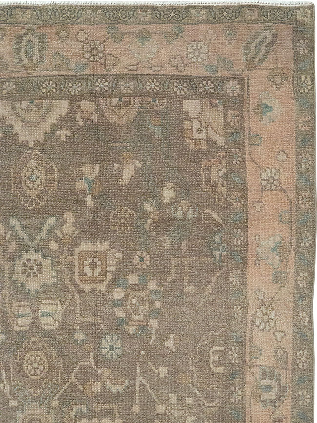 Vintage Persian Malayer Accent Rug, No.31992 - Staging
