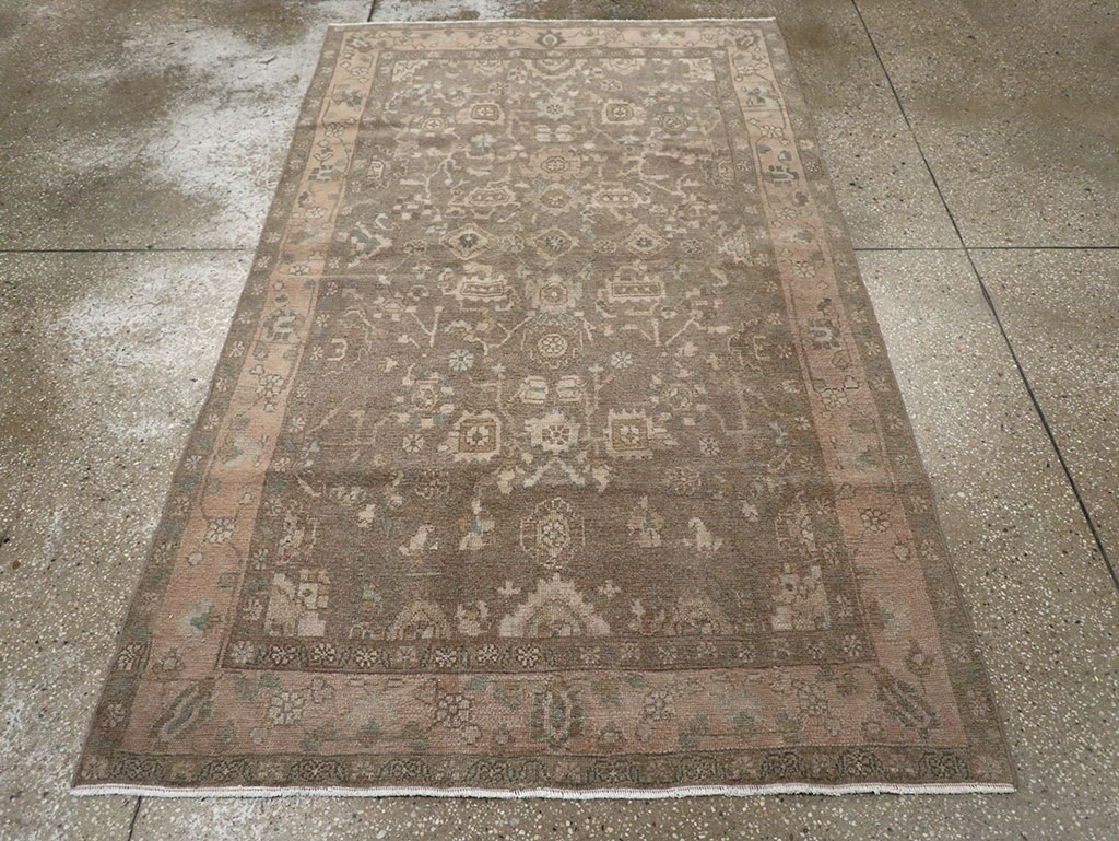 Vintage Persian Malayer Accent Rug, No.31992 - Staging
