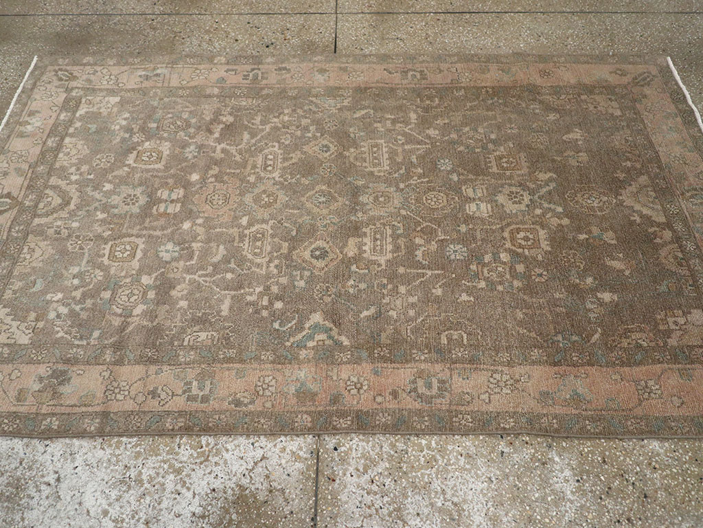 Vintage Persian Malayer Accent Rug, No.31992 - Staging