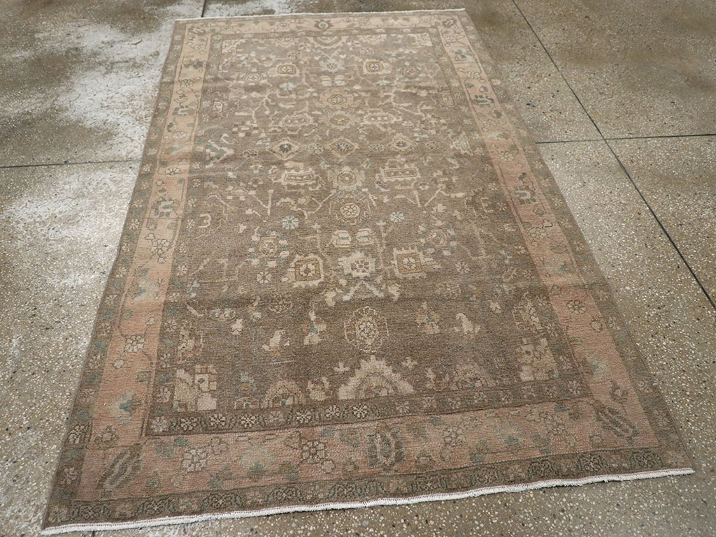 Vintage Persian Malayer Accent Rug, No.31992 - Staging