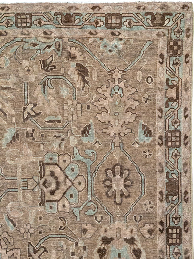 Vintage Persian Malayer Accent Rug, No.31993 - Staging