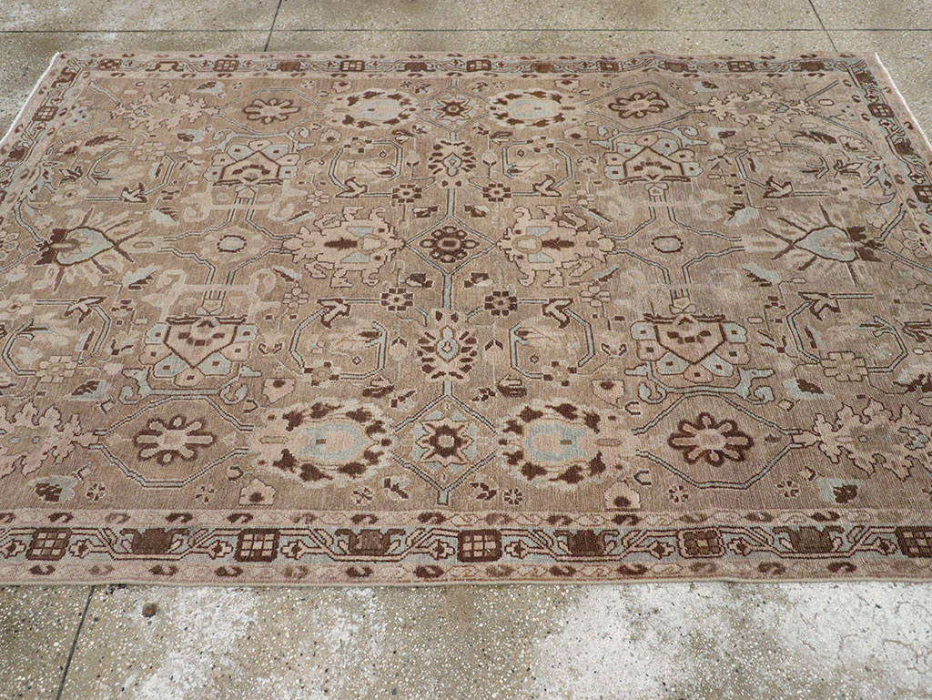 Vintage Persian Malayer Accent Rug, No.31993 - Staging