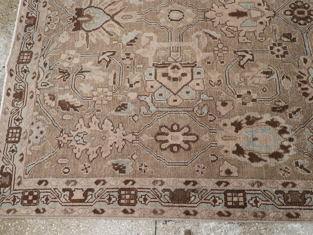 Vintage Persian Malayer Accent Rug, No.31993 - Staging